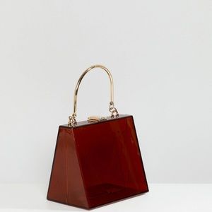 ASOS Design Triangular Plastic Clutch Bag